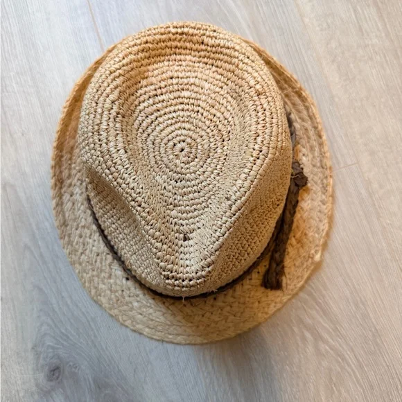 Scala Pronto Raffia Straw Fedora Hat with Braided Band - Picture 6 of 9